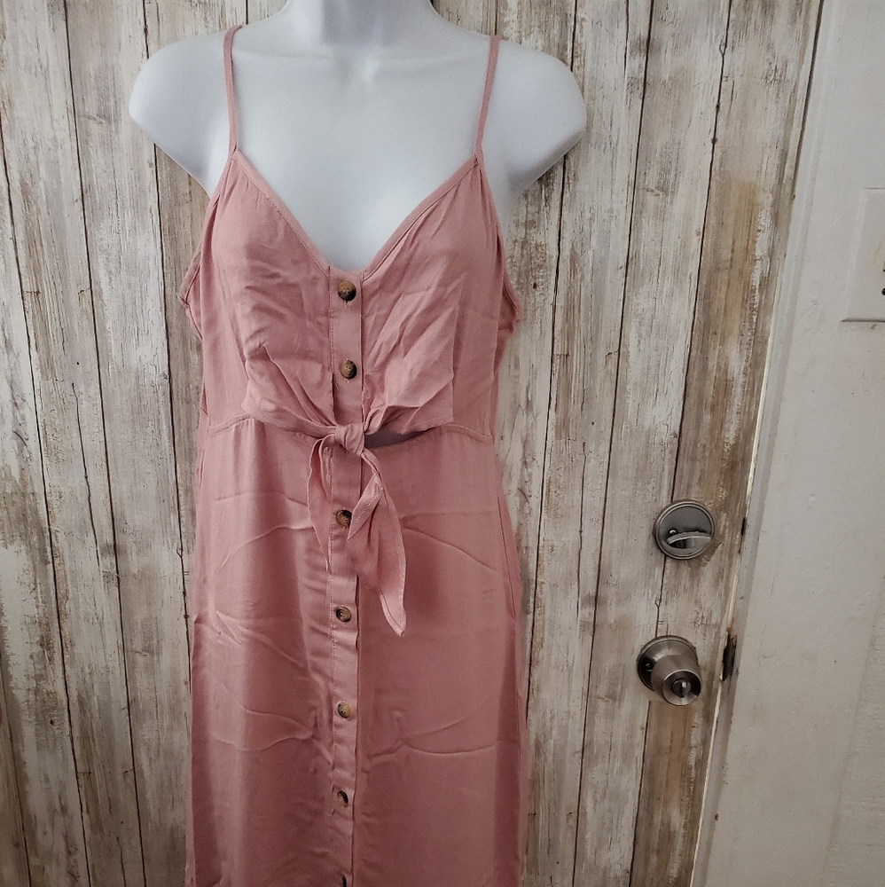 FRANCESCA'S COLLECTION BLUSH MEDIUM SPRING SUMMER DRESS NWT